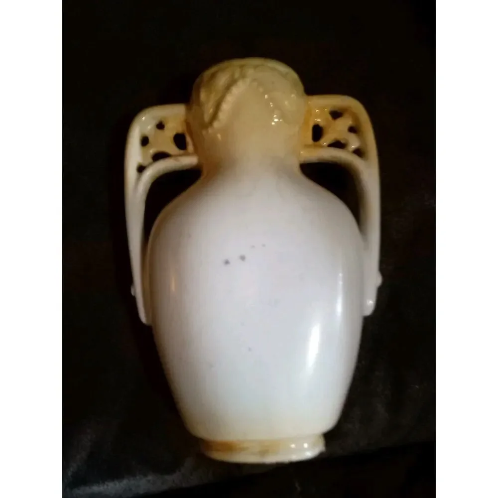 Antique Austrian Two Handle Floral With Gold Trim 5.5 Inch Porcelain Vase #69
